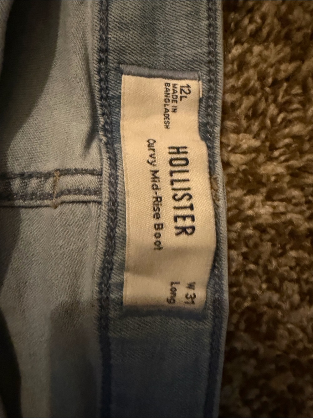 Hollister Light Blue Bootcut Jeans - Picture 4 of 5